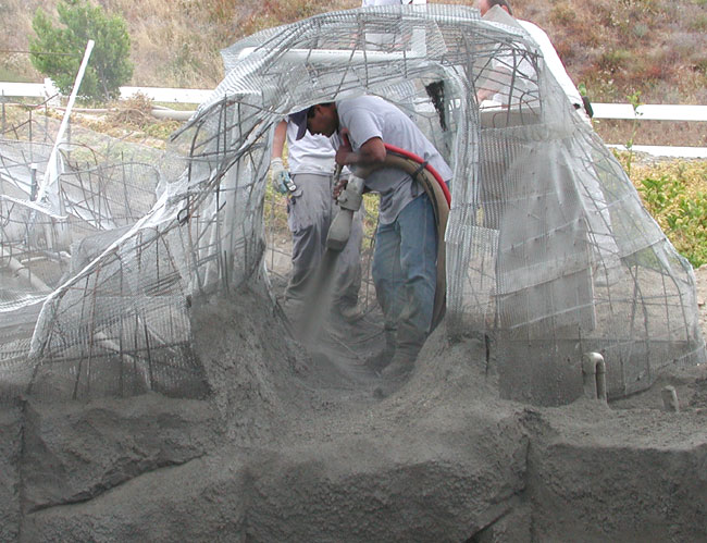 rockscaping and wine cave construction