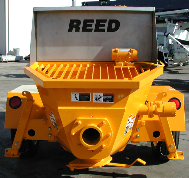 REED Concrete Pump Featuring Low Hopper Height