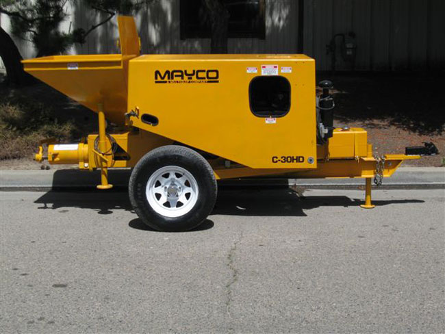 used Mayco concrete pump