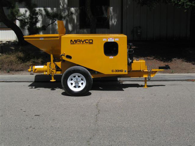 used Mayco concrete pump