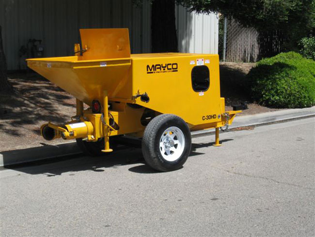 used mayco c30 concrete grout pump