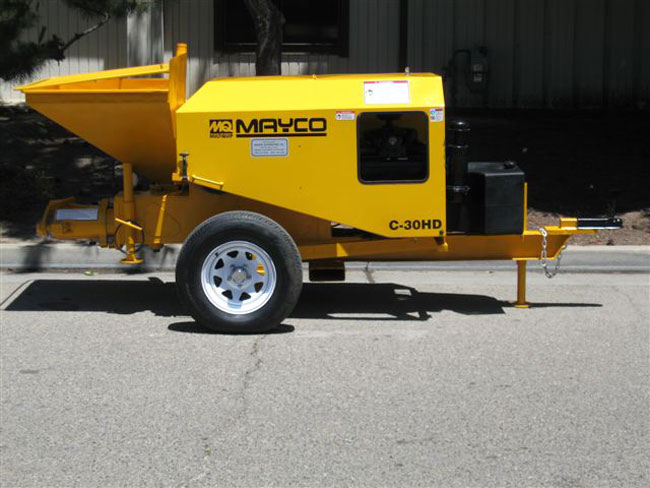 used Mayco concrete pump