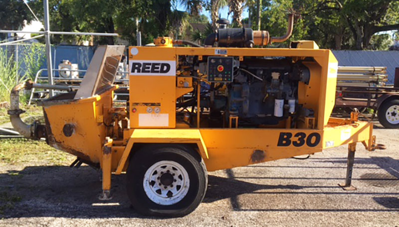 used REED Concrete Pump