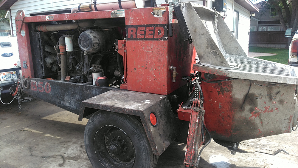 used REED Concrete Pump