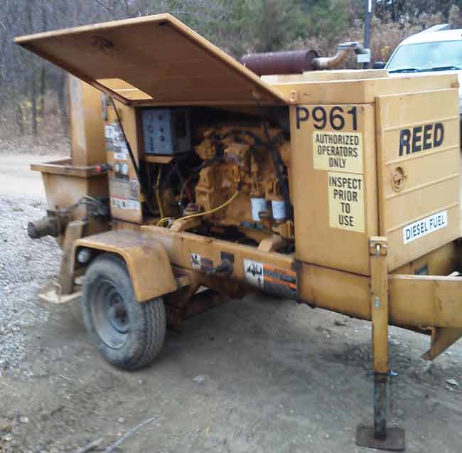 used REED Concrete Pump