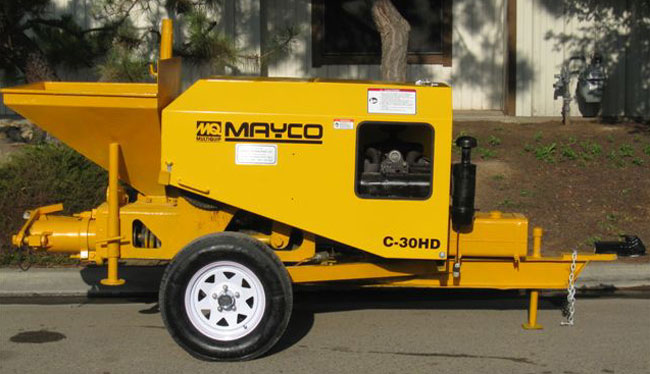 used Mayco concrete pump