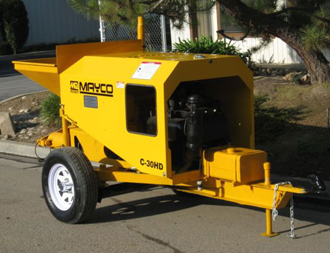 used Mayco concrete pump