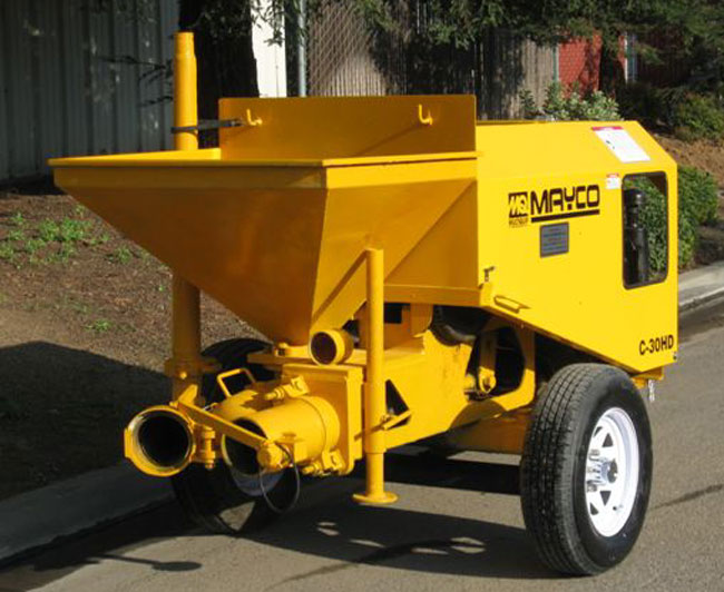 used Mayco concrete pump