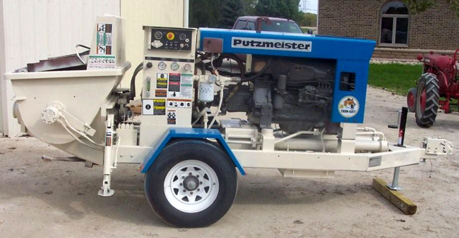 REED Concrete Pumps Shotcrete Pumps and Guncrete Gunite Machines.