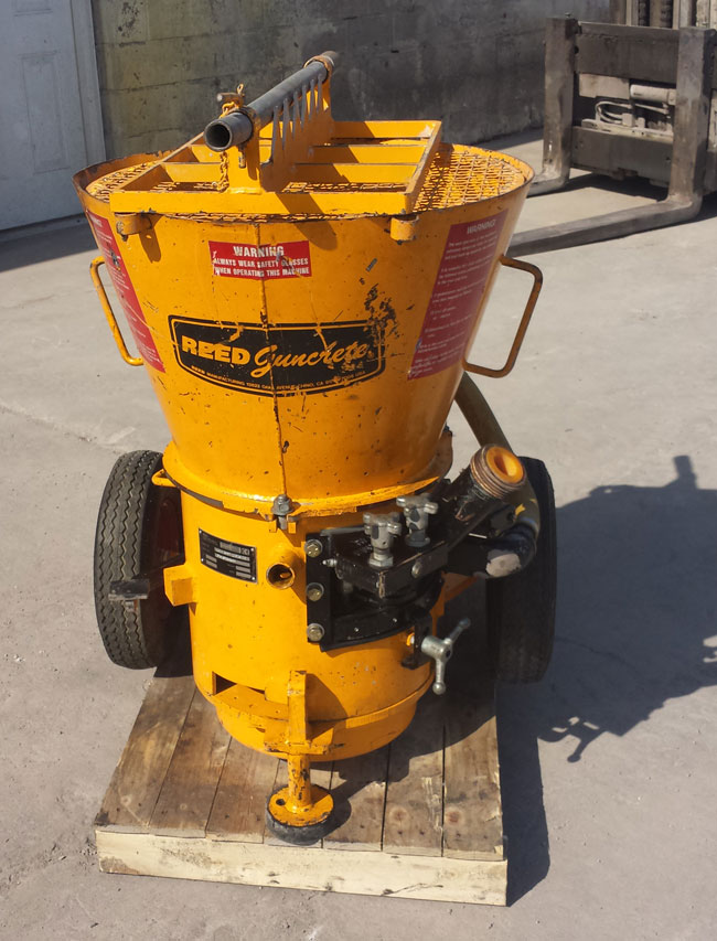 used REED Gunite Machine