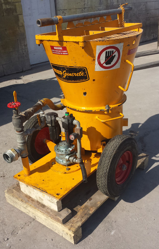 used REED Gunite Machine