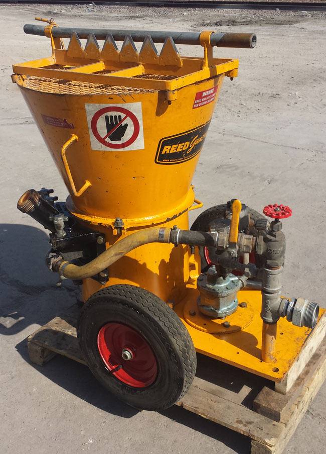 used REED Gunite Machine